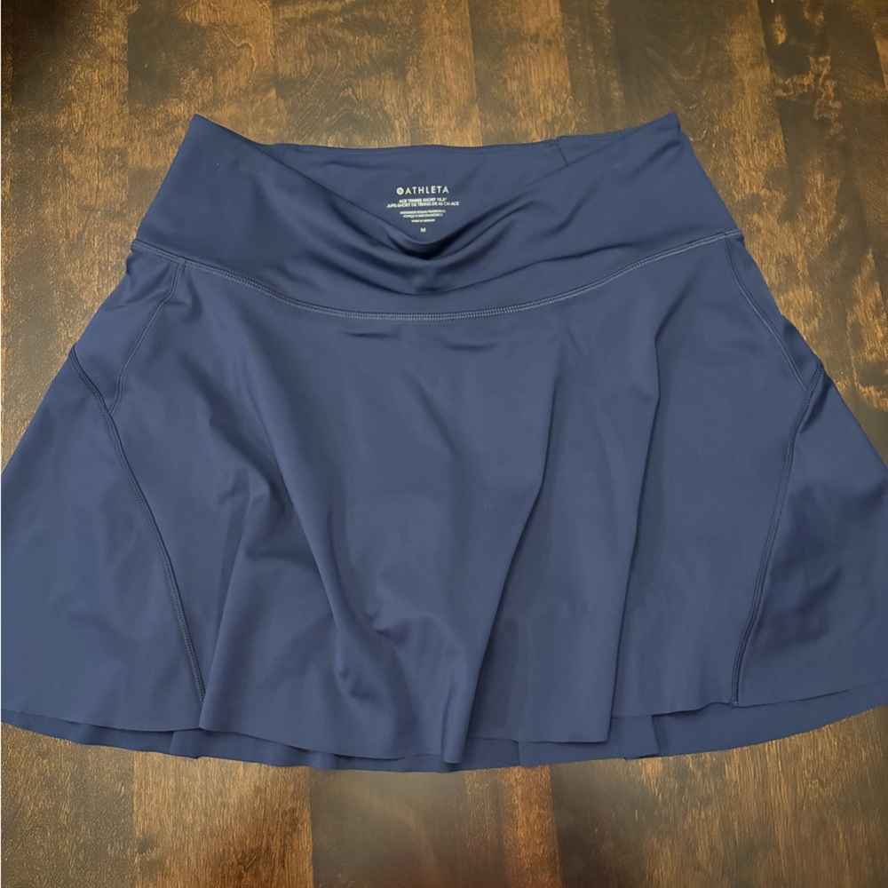 Athleta Navy Blue Ace Tennis Skort 15.5”